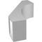 Ekena Millwork 5 1/2-in. W x 12-in. D x 20-in. H Westlake Architectural Grade PVC Knee Brace BRCP055X12X20WTL - alternate 5